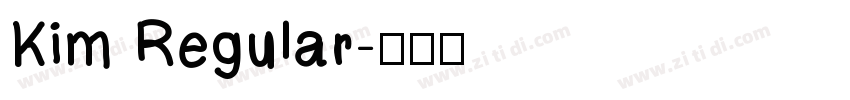 Kim Regular字体转换